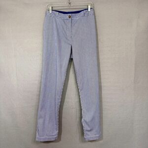 Talbots Weekend Chino Womens Pants Size 16W Cotton Striped Preppy Classic